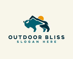 Valley Mountain Bison logo design