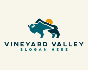 Valley Mountain Bison logo design