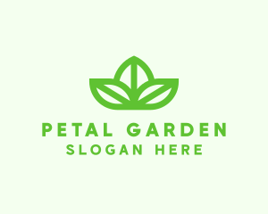 Green Organic Leaves logo design