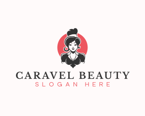 Beauty Pinup Woman logo design