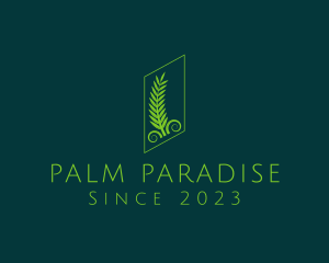 Elegant Palm Leaves logo