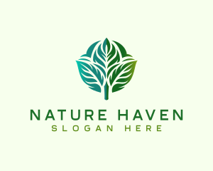 Leaf Nature Vegetation logo design