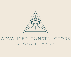 Bohemian Tarot Pyramid Eye  logo design