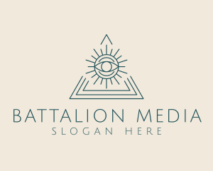 Bohemian Tarot Pyramid Eye  logo design