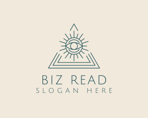 Bohemian Tarot Pyramid Eye  logo design