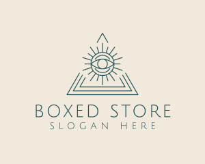 Bohemian Tarot Pyramid Eye  logo design