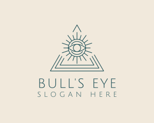 Bohemian Tarot Pyramid Eye  logo design