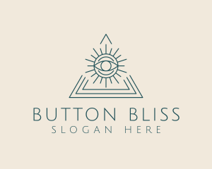 Bohemian Tarot Pyramid Eye  logo design