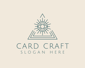 Bohemian Tarot Pyramid Eye  logo design