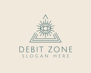 Bohemian Tarot Pyramid Eye  logo design