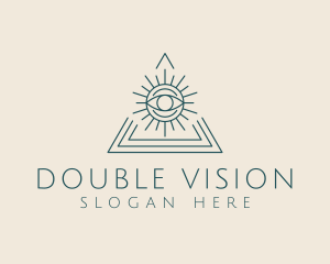 Bohemian Tarot Pyramid Eye  logo design