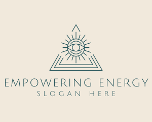 Bohemian Tarot Pyramid Eye  logo design