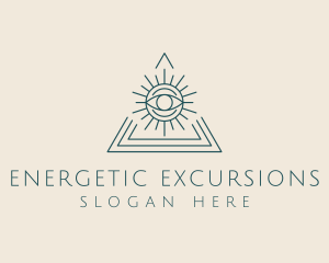 Bohemian Tarot Pyramid Eye  logo design