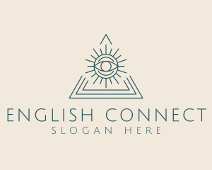 Bohemian Tarot Pyramid Eye  logo design