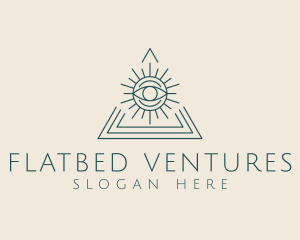 Bohemian Tarot Pyramid Eye  logo design