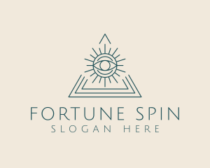 Bohemian Tarot Pyramid Eye  logo design