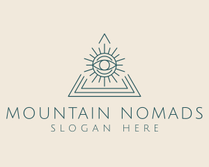 Bohemian Tarot Pyramid Eye  logo design