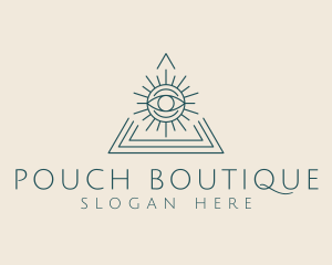 Bohemian Tarot Pyramid Eye  logo design