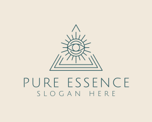 Bohemian Tarot Pyramid Eye  logo design