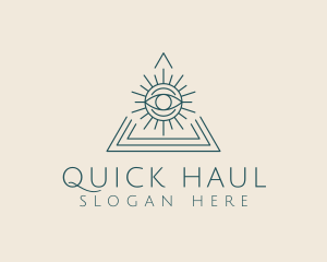 Bohemian Tarot Pyramid Eye  logo design