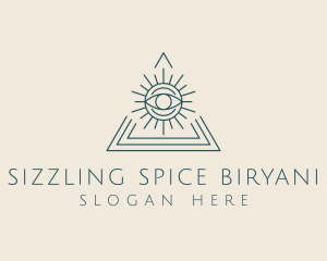 Bohemian Tarot Pyramid Eye  logo design