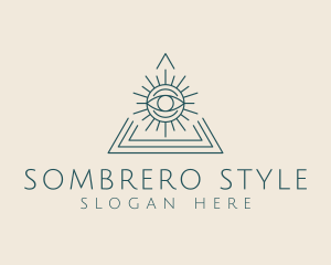 Bohemian Tarot Pyramid Eye  logo design