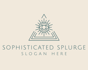 Bohemian Tarot Pyramid Eye  logo design