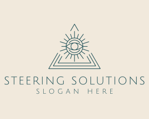 Bohemian Tarot Pyramid Eye  logo design