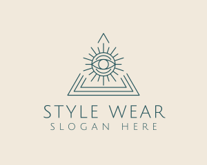 Bohemian Tarot Pyramid Eye  logo design