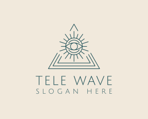 Bohemian Tarot Pyramid Eye  logo design