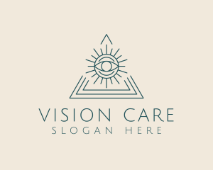 Bohemian Tarot Pyramid Eye  logo