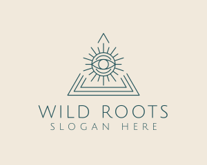 Bohemian Tarot Pyramid Eye  logo design