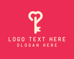 Pink Heart Key logo