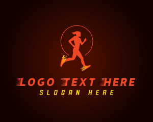 Endurance - Runner Fire Shoes logo design