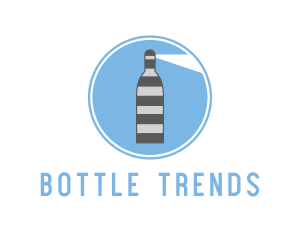 Striped Bottle Lighthouse logo