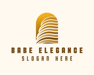 Elegant Skyscraper Building logo design