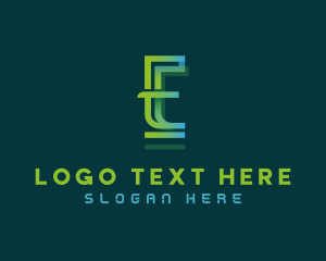 Digital App Letter E logo