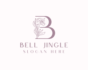 Stylish Floral Salon Letter B logo design