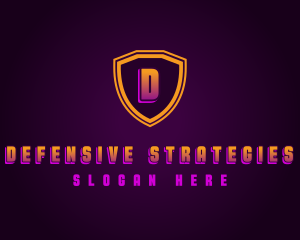 Gaming Shield Defense logo design