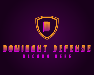 Gaming Shield Defense logo design