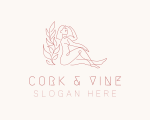 Nude Sexy Lady logo design