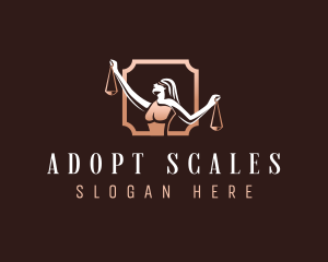 Law Justice Scales logo design