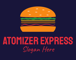 Bacon Hamburger Burger logo design