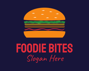 Bacon Hamburger Burger logo