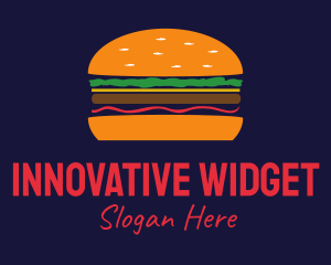 Bacon Hamburger Burger logo design