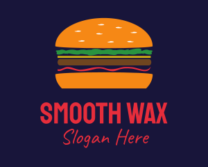 Bacon Hamburger Burger logo design