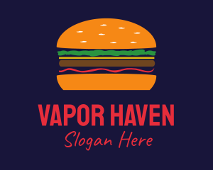 Bacon Hamburger Burger logo design