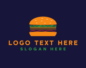 Bacon Hamburger Burger logo