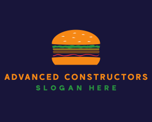 Bacon Hamburger Burger logo design