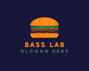 Bacon Hamburger Burger logo design